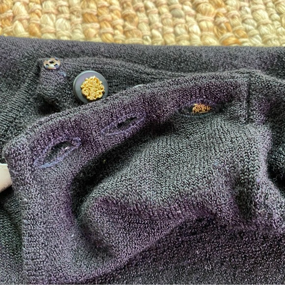 Jones New York Wool Short Sleeve Button Shoulder Sweater - Petite Small - Picture 6 of 11